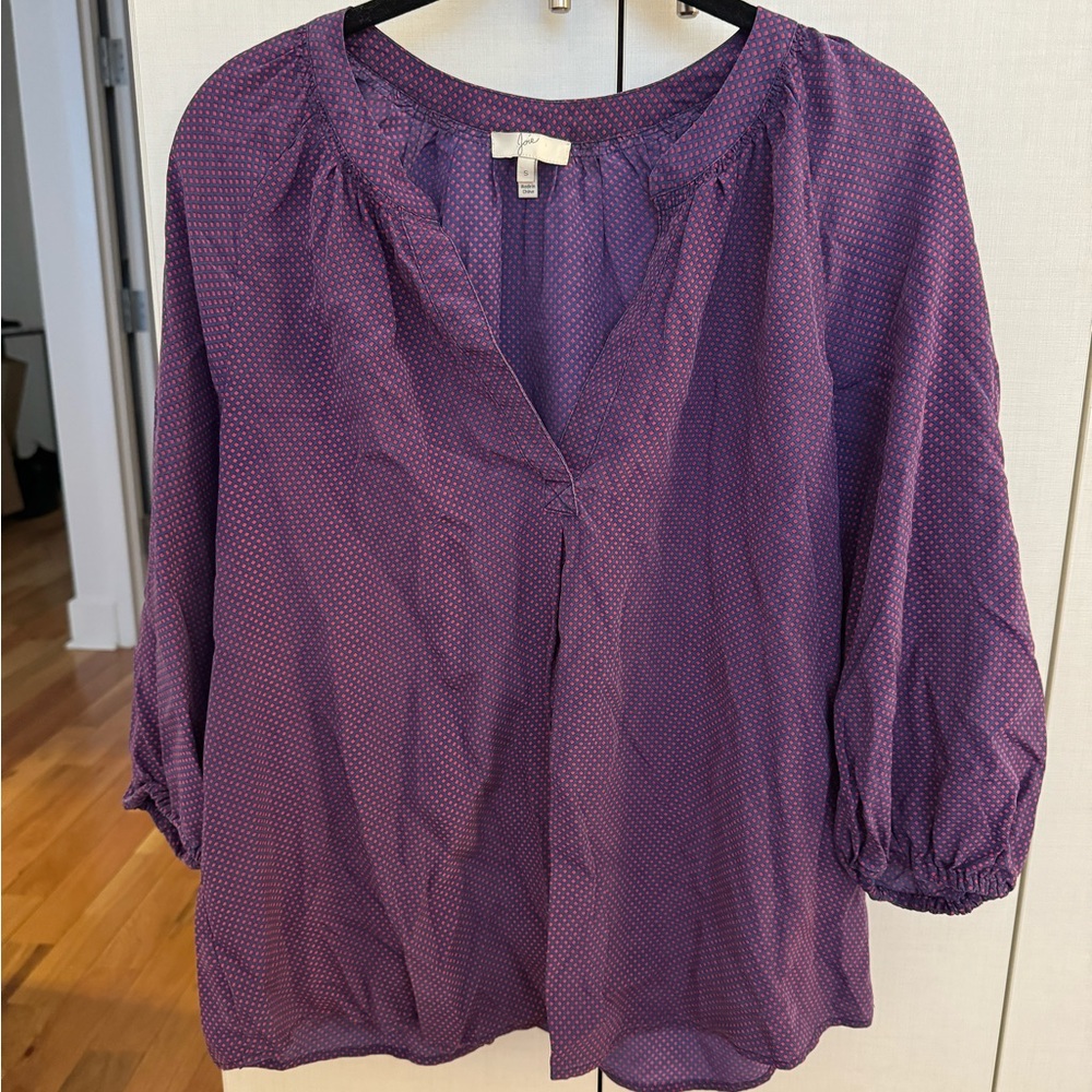 Joie patterned silk blouse - size small
